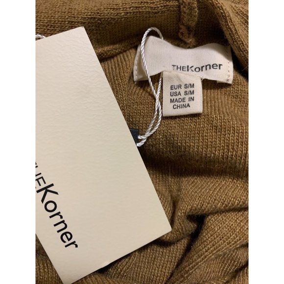 The Korner Women's Pullover Sweater Hoodie Long Sleeve Brown Size S/M NWT - Picture 6 of 11